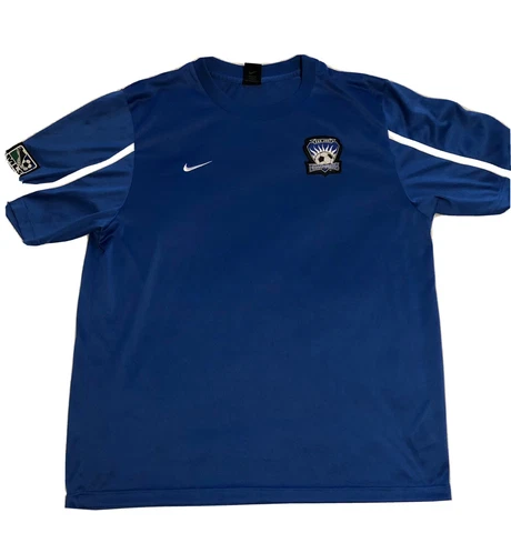 Vintage Nike San Jose Earthquakes Home MLS Training  Jersey  + NAVY Camo SGA  XL Cover