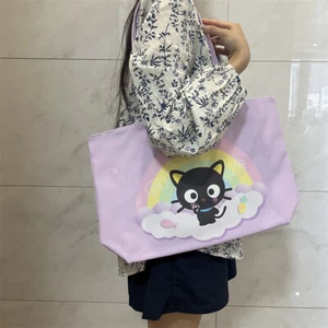 Chococat Cat Shopping Bag Anime PU Shoulder Bag Handbag Girl Tote Cartoon - Picture 1 of 7