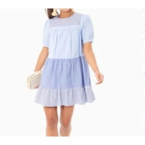 Vestido Pomander Place Usado Una Vez Tuckernuck Rayas Nivel Quinn Mini Columpio Talla S - Imagen 1 de 11