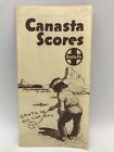 1970 SANTA FE RAILWAY TRAIN CANASTA SCORES Card Playing Rules and Score Sheet