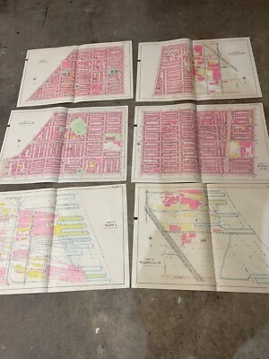 Original 6 Plates Wards, Philadelphia, 1931 / 31.5x21.75 Hand colored 6047 - Image 1 of 4