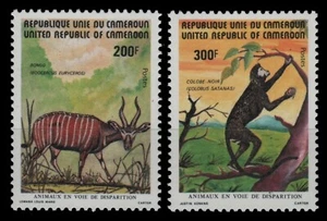 Camerún 1982 - Mi-Nr. 983-984 ** - MNH - Animales salvajes / Animales salvajes - Imagen 1 de 1