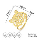 Amaxer Tiger Animal Rings Stainless Steel Punk Fashion  Birthday Gift Jewelry