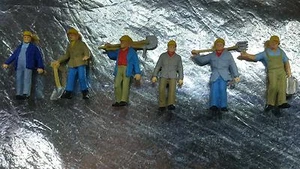 * Preiser 10033 Trabajadores de vías o carreteras con herramientas escala 1:87 H0 - Imagen 1 de 1
