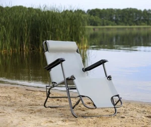 Relaxliege Sonnenliege Strandliege Liegestuhl Gartenliege klappbar - Bild 1 von 7