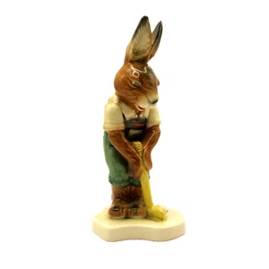 Vintage 1960s Goebel West Germany Ceramic Rabbit Golfing Figurine - Picture 1 of 8