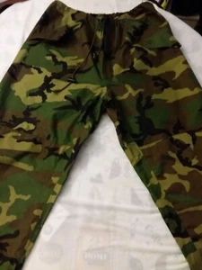 ARMY Woodland Camo Tactical Camouflage Pants/Trousers w/35-39 LARGE - Picture 1 of 7