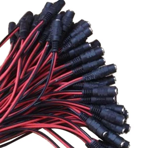 10Pcs 5.5x2.1mm 12V Female DC Power Socket Jack Plug Connector Cable Wire - Picture 1 of 3