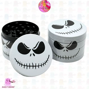 Molinillo magnético Skellington Face Scary 50 mm - 4 piezas metal tabaco regalo divertido - Imagen 1 de 20