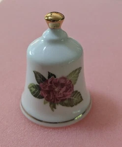 DANBURY MINT Official State Flowers Bone China Bell "ALABAMA", 2.2", Japan - Picture 1 of 4