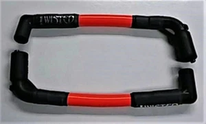 TWISTED 12mm SPARK PLUG WIRES HARLEY BLACKLINE FXS ROCKER FXCW FXCWC 2008-2013 - Picture 1 of 3