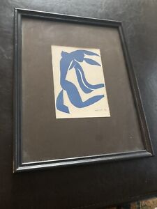 Henri Matisse 52 reproduction print FRAMED 5 BLUE NUDE Abstract Art 11.5 x 9