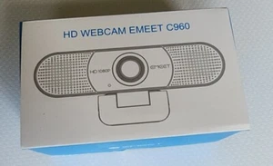 EMEET C960 HD USB Webcam 1080P 30FPS Web Camera W/Microphone Black - Picture 1 of 3