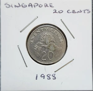 Singapore 20 Cent Coin 1988 - Picture 1 of 2
