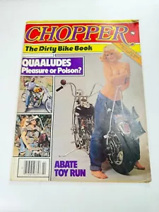 CHOPPER Motorcycle Magazine -- Feb 1980 Quaaludes - 1947 Harley Fat Bob - Trikes - Picture 1 of 6