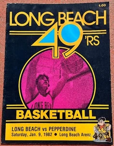 1/9/81 Pepperdine at Long Bech State NCAA Basketball Program - Picture 1 of 1