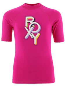 Roxy Girls Pink Surft T-Shirt - F182GS - Picture 1 of 2