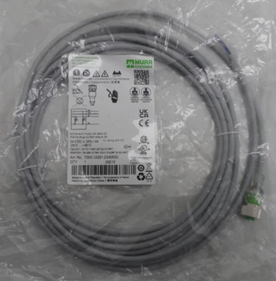 MURRELEKTRONIK Murr Elektronik 36017 7000-12291-2340500 M12 Bu ger. mit LED Ende offen 5 m