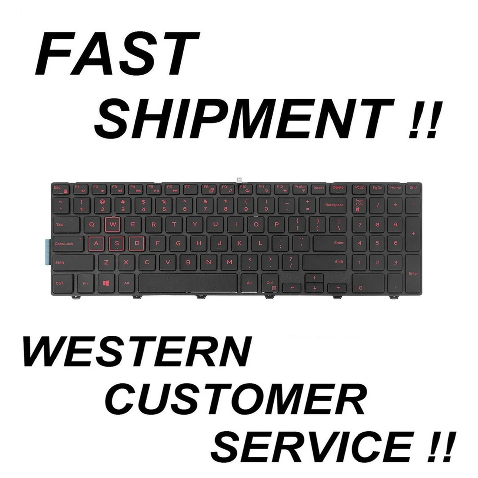 NEW Dell Inspiron 15-7000 series 15-7559 15-i7559 US Backlit Keyboard for - Image 1 of 1