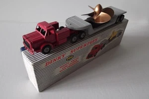 dinky toys 986 - Mighty Antar low loader with propeller - boxed - red / gray - Picture 1 of 8