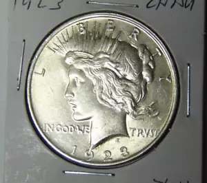 Choice AU 1923 Peace Silver Dollar About Uncirculated Philadelphia Mint (112622) - Picture 1 of 3