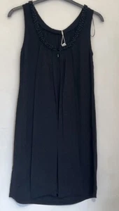 Schwarz verziertes Kleid Größe 10 von Monsoon neu mit Etikett - Bild 1 von 7