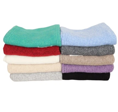 DG STUDIO 100% woollen Handmade Plain women's shawl scarf blanket.