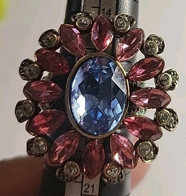 Heidi Daus Ring Multicolor  Size 8 Flower Ring - Image 1 of 4