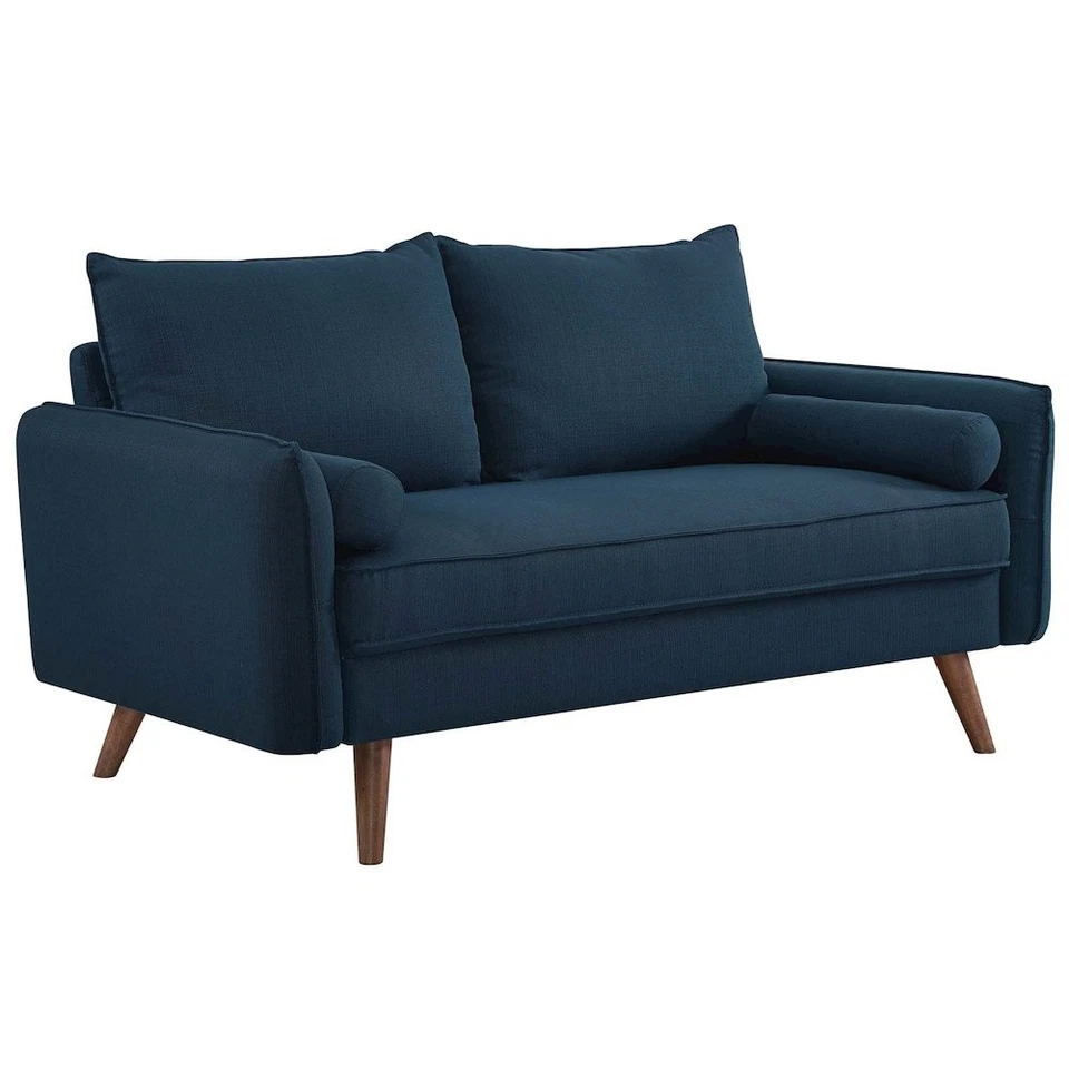 Modway Revive Upholstered Fabric Loveseat - Azure