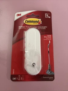 3M Command großer Drahthaken, weiß, 5 Pfund - Bild 1 von 2