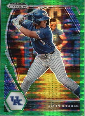 2021 Panini Prizm Draft Picks #PDP76 John Rhodes Green Pulsar Prizm - Image 1 of 2