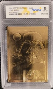 1996 Anzeigetafel Star Wars 23kt Gold Darth Vader!!! - Bild 1 von 2