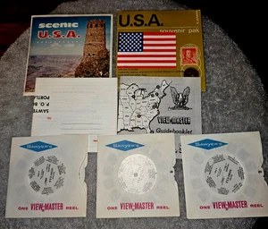 Scenic U.S.A Sawyers View-Master 3 Pack A996 With Flag, Coin & Stamp - Bild 1 von 1