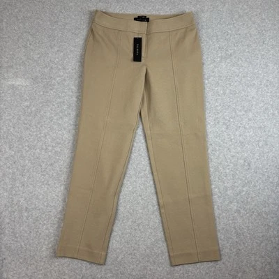 NUEVO CON ETIQUETAS Talbots Petites Mujer’s 4P Signature Pantalones Caqui Tostado Pantalones Elastizados Foto 1 de 4