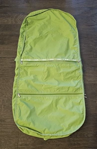 Le SportSac Garment Bag Travel Hanging Citron Lime Green Full Size Strap Handle - Picture 1 of 3