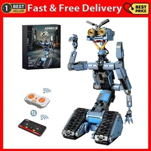 1176 Pieces Johnny 5 Robot Building Set with Remote Control Short Movie - Picture 1 of 7