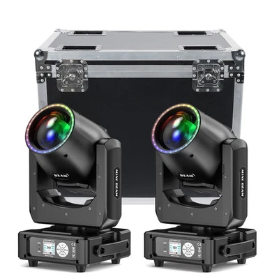 230W 7R Beam Moving Head Light 24 Prism Gobo RGBW dj Disco Stage Light with Case - Image 1 of 4