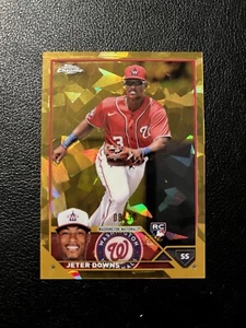 2023 Topps Chrome Update Sapphire Jeter Downs RC Gold Refractor /50 #USCS145 - Picture 1 of 2