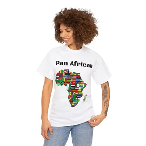 Pan African Unisex Cotton T-Shirt. African Nations Flags. More Colors, All Sizes - Picture 1 of 23