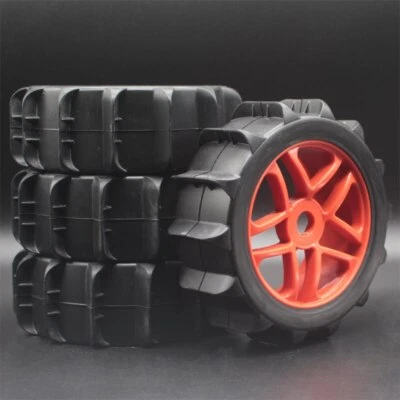 1/8 Rc Buggy Paddle Sand Snow Wheels & Tires Set For Kyosho Losi Associated Hpi - Image 1 of 4