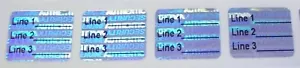 SV6c 100 - 1000 Custom .75" x .625" Product Protection Tamper Evident Stickers - Picture 1 of 6