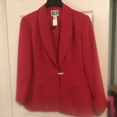 Chaqueta roja para mujer Stella Louise KB talla 14 roja Foto 1 de 4