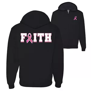 Breast Cancer Survivor Nutrition Facts Pocket Graphic Zip Up Hoodie Sweatshirt - Picture 1 of 3