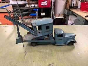 VTG antique 1930s Structo Toy Truck Steam Shovel Construction Rare Original 24"