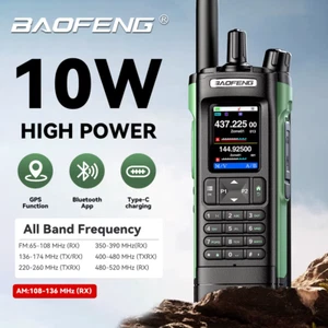 UV-32 Walkie Talkie UV32 Multi Band 10W GPS Two Way Radio Type-C Charging Blueto - Picture 1 of 6