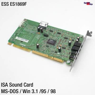Compaq Premier Sound ESS ES1869F Isa 16-BIT Card Ms-dos Windows 3.11 95 98 - Image 1 of 4