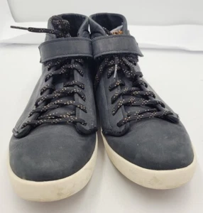 Teva Women's Willow High Top Sneakers Leather Chucka Boot Size 8 Black - Picture 1 of 8