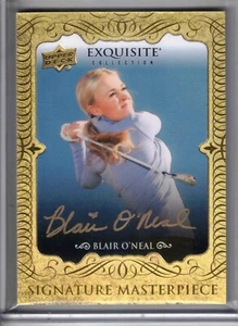 2014 UD Exquisite Black LPGA golf Blair O'Neal Signature Masterpiece auto card - Picture 1 of 2