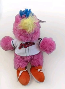 New Cleveland Indians Team Mascot Slider Plush Stuff Animal Chief Wahoo Cap - Picture 1 of 5