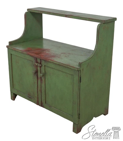 L60560EC: J. MURPHY Hand Crafted Country Painted Finish Bucket Cabinet Cover